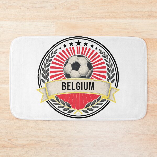 Item preview, Belgium Vintage Soccer Crest — Retro Belgian Football Badge Fan Emblem designed and sold by icemanphotos.