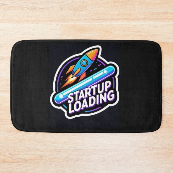 Item preview, Startup Loading Entrepreneur Sticker for Founders and Dreamers designed and sold by skillifyme.