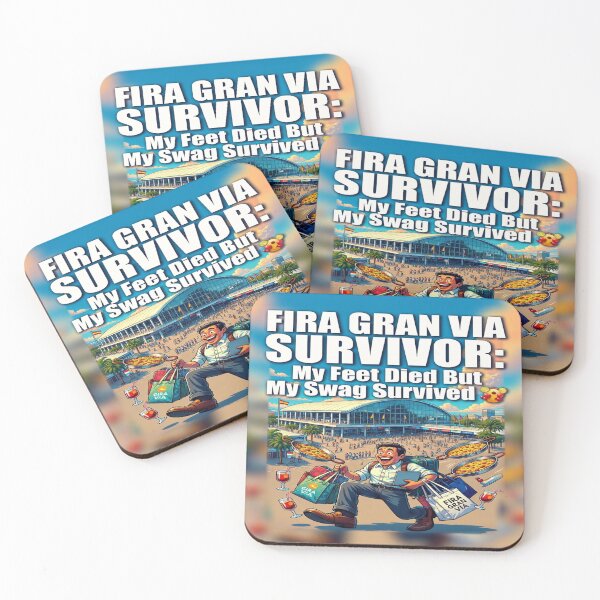 Item preview, Fira Gran Via Survivor – My Feet Died But My Swag Survived | Funny Barcelona Expo & Trade Show T-Shirt Design designed and sold by Sushikidsntoddlers.