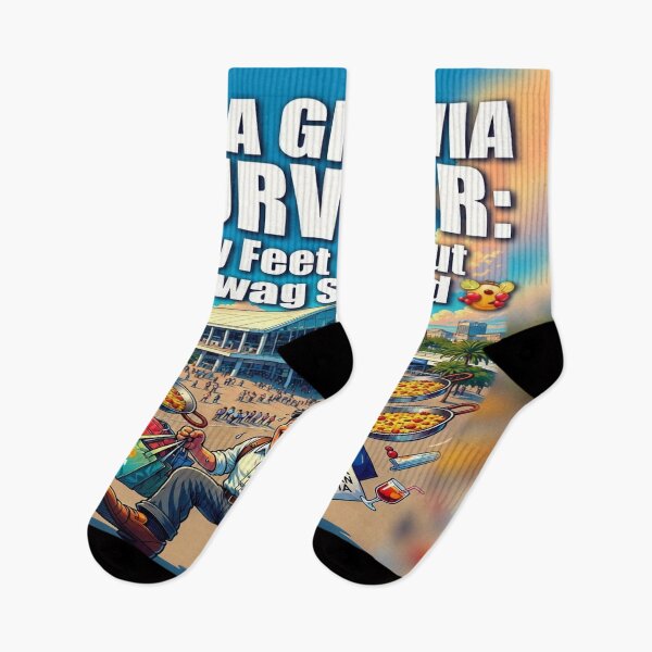 Item preview, Fira Gran Via Survivor – My Feet Died But My Swag Survived | Funny Barcelona Expo & Trade Show T-Shirt Design designed and sold by Sushikidsntoddlers.