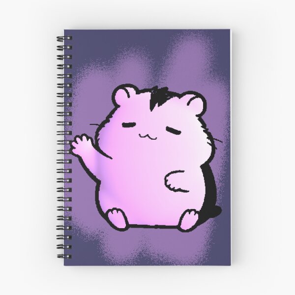 Item preview, Pink Hamster with Purple Aura Waving Relaxed designed and sold by AstronautMerch.