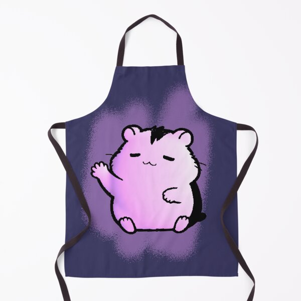 Item preview, Pink Hamster with Purple Aura Waving Relaxed designed and sold by AstronautMerch.