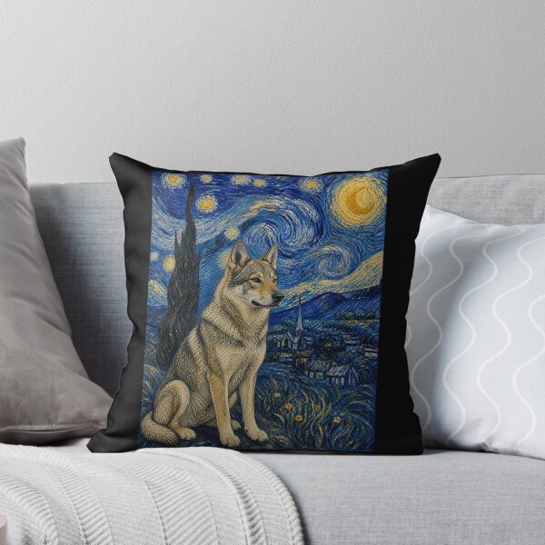 Item preview, Czechoslovakian Vlciak Dog Van Gogh Starry Night designed and sold by Littermin.