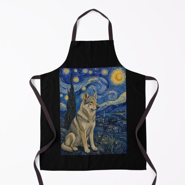 Item preview, Czechoslovakian Vlciak Dog Van Gogh Starry Night designed and sold by Littermin.