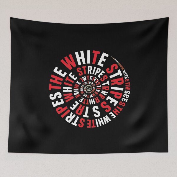 Item preview, The Whites Stripess Spiral Text Optical designed and sold by OdditiesByE.