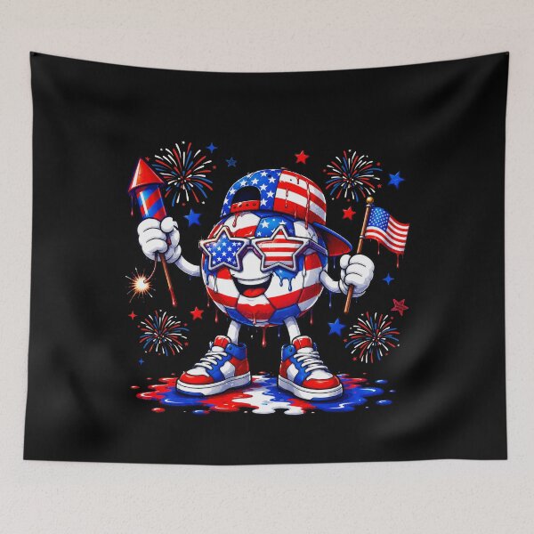 Item preview, Patriotic Soccer 4th of July American Flag USA Boys Kids designed and sold by elongatedjazz.