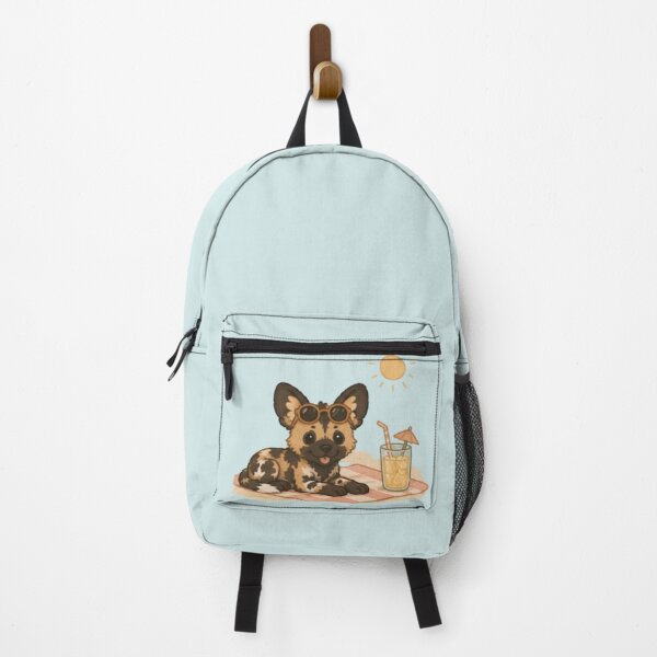 Item preview, African Wild Dog on Vacation designed and sold by MellowMunchkins.