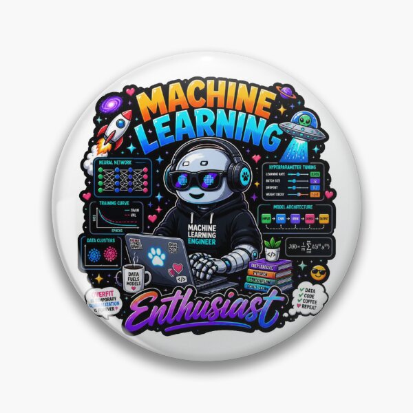 Item preview, Machine Learning Engineer Sticker | AI Data Science Gift designed and sold by NuniDesigns.