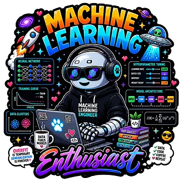 Artwork thumbnail, Machine Learning Engineer Sticker | AI Data Science Gift by NuniDesigns