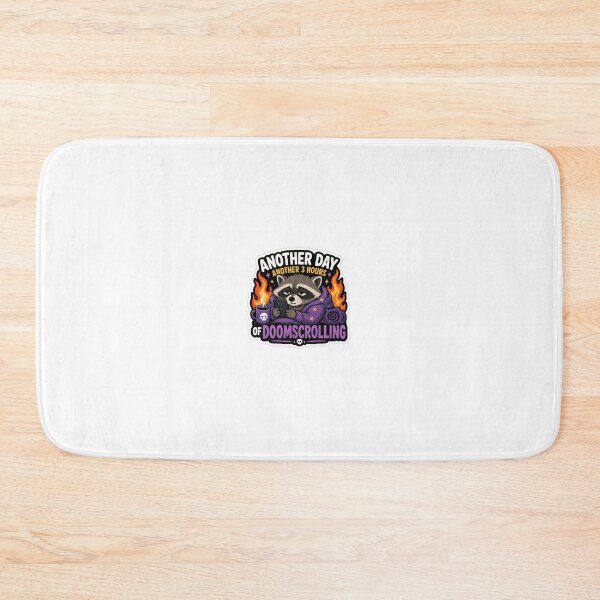 Item preview, Another 3 Hours of Doomscrolling Raccoon Sticker – Funny Internet Burnout Meme designed and sold by OrbitMood.