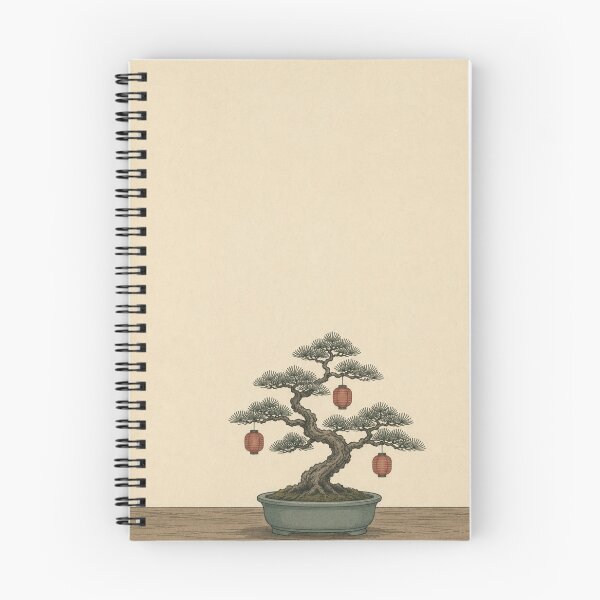 Item preview, Bonsai Christmas Tree Art Print – Minimalist Japanese Woodblock Style  Winter in Edo No. 2 designed and sold by Planthem.