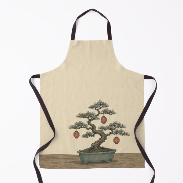 Item preview, Bonsai Christmas Tree Art Print – Minimalist Japanese Woodblock Style Winter in Edo No. 2 designed and sold by Planthem.