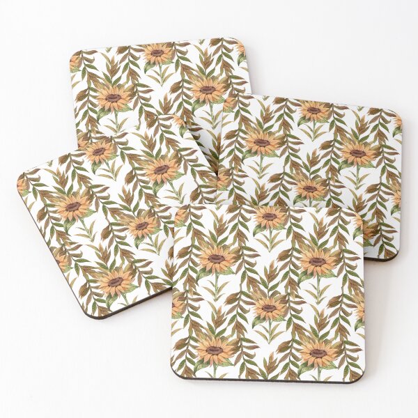 Item preview, Autumn Sunflower Watercolor Pattern designed and sold by SashaZinch.