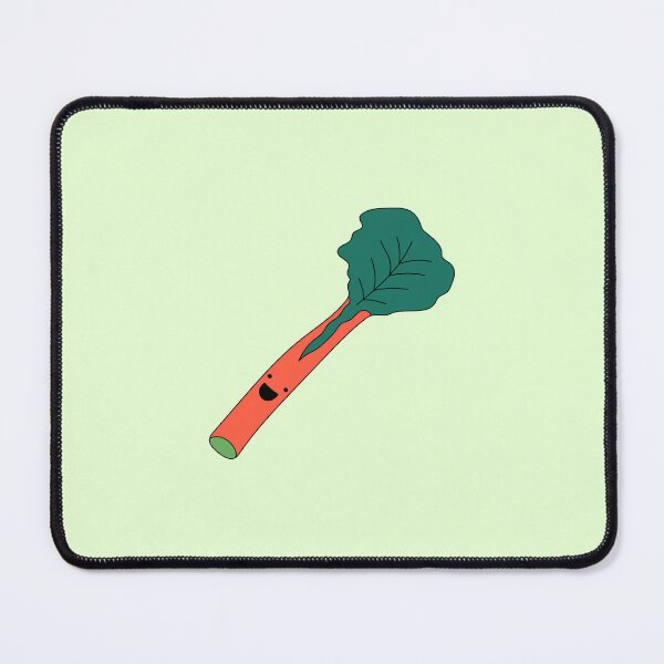 Item preview, Cute Smiling Rhubarb – Kawaii Vegetable Character Illustration designed and sold by EmeraldeaArt.
