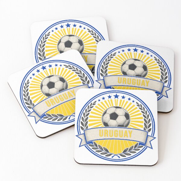 Item preview, Uruguay Vintage Soccer Crest — Retro Uruguayan Football Badge Fan Emblem designed and sold by icemanphotos.