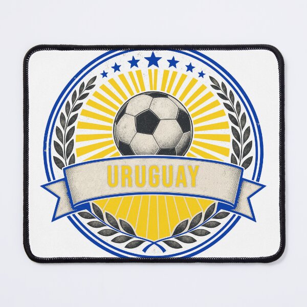 Item preview, Uruguay Vintage Soccer Crest — Retro Uruguayan Football Badge Fan Emblem designed and sold by icemanphotos.