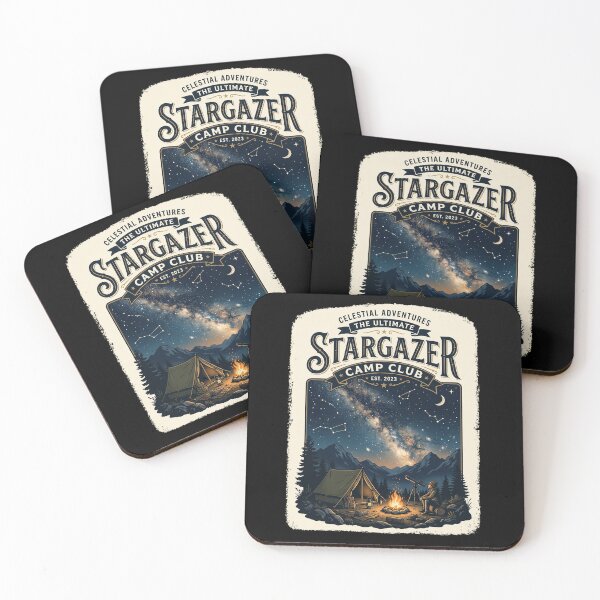 Item preview, Stargazer Camp Club - Celestial Camping Design designed and sold by PGRprint.