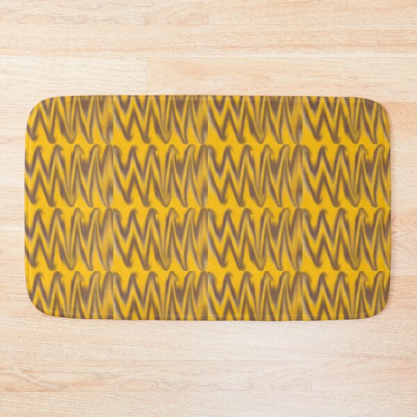 Item preview, Mustard Yellow Abstract waves gradient  designed and sold by SrihithaStudio.
