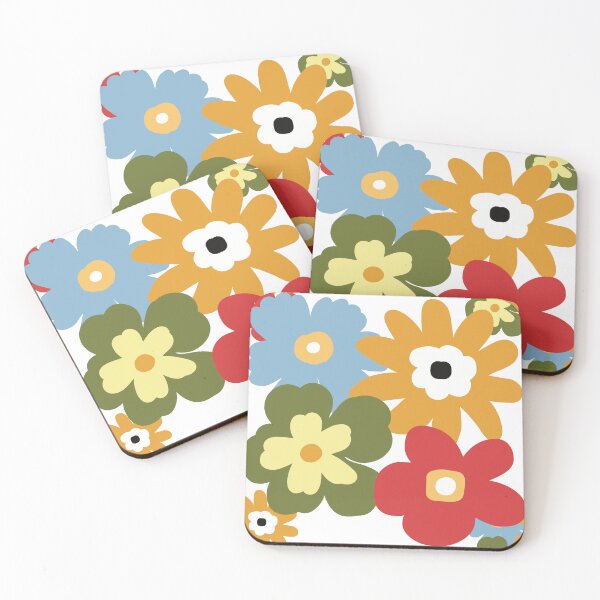 Item preview, Retro 70s Flower Power Seamless Pattern designed and sold by Ailiida.