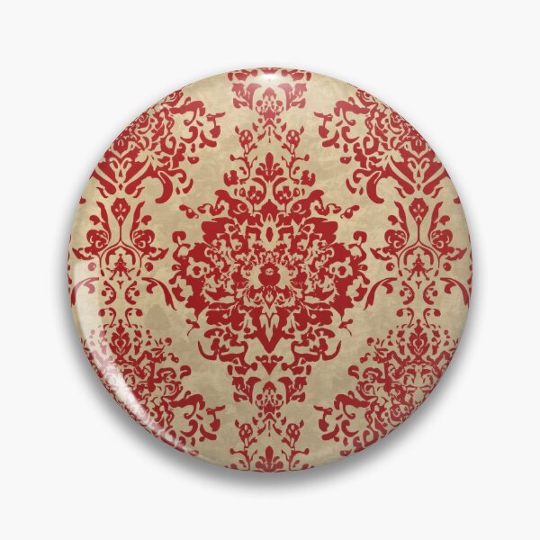 Item preview, Decoupage Vintage Damask Red Beige 1900 Nostalgia Pattern designed and sold by GrinGalore.