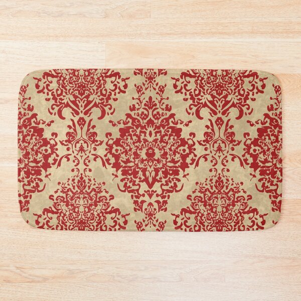 Item preview, Decoupage Vintage Damask Red Beige 1900 Nostalgia Pattern designed and sold by GrinGalore.