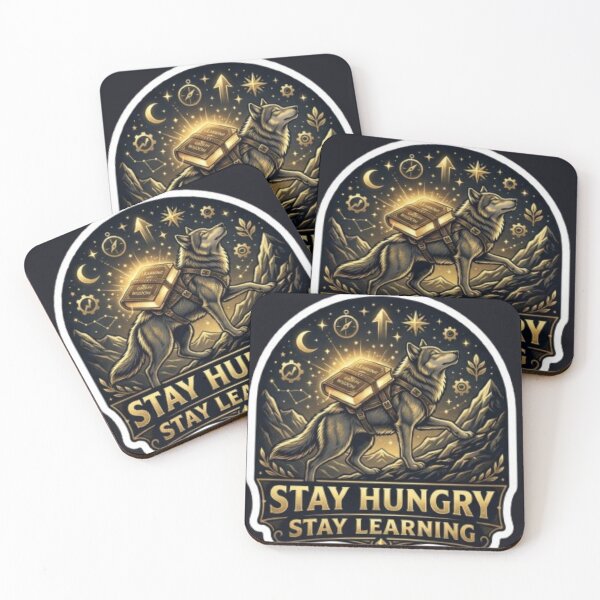 Item preview, Stay Hungry Stay Learning Motivational Sticker for Lifelong Learners designed and sold by skillifyme.