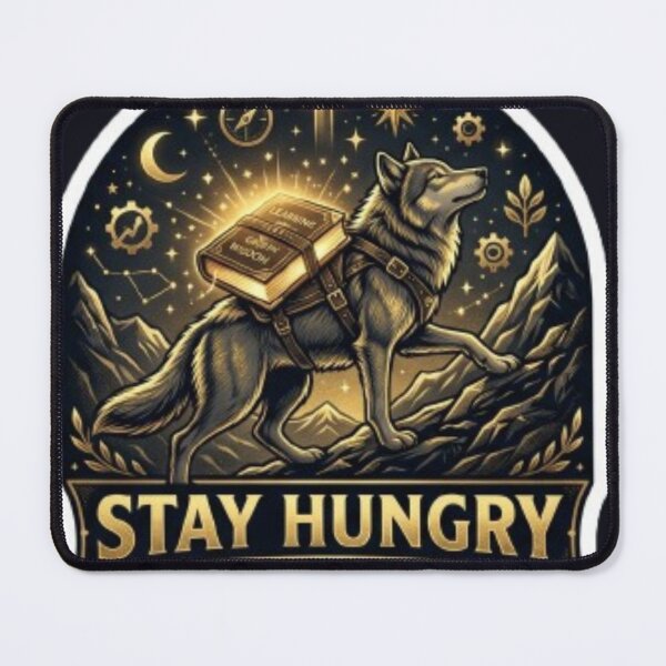Item preview, Stay Hungry Stay Learning Motivational Sticker for Lifelong Learners designed and sold by skillifyme.