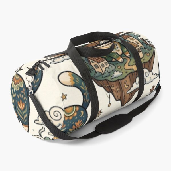 Item preview, Whimsical Fantasy Cats on Floating Islands designed and sold by Iampoji.