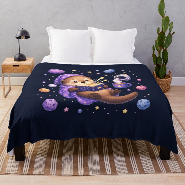 Item preview, Cute Kawaii Otter Reading a Book in Open Space designed and sold by Seculinator.