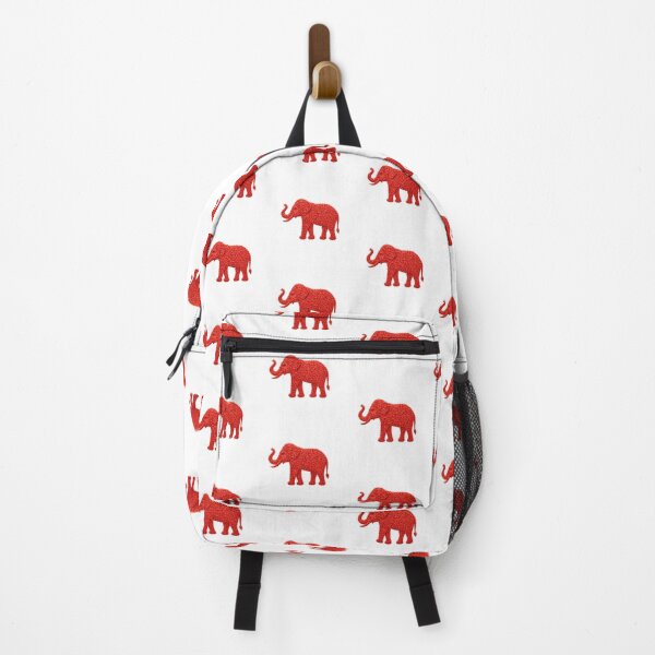 Item preview, Red Ixora Flower Elephant Mosaic Art designed and sold by Siam Soul Studio.