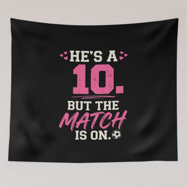 Item preview, He Is 10 But The Match Is On Funny Soccer 10th Birthday Design designed and sold by Trendymindvibes.