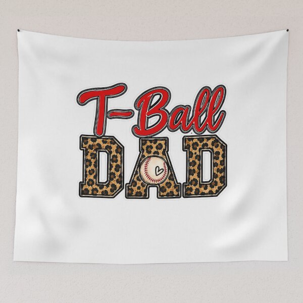 Item preview, T-Ball Dad Funny Baseball Dad Retro Vintage Youth Sports Father  designed and sold by ronakris009.