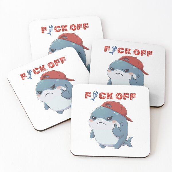 Item preview, Sarcastic Shark Cartoon Funny Meme Gift designed and sold by Nature's Chibis.
