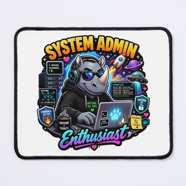 Item preview, System Admin Sticker | IT Professional Linux Tech Humor designed and sold by NuniDesigns.