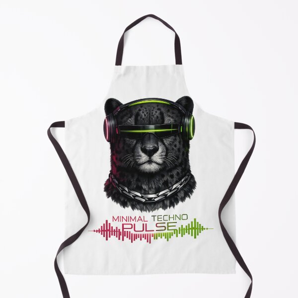 Item preview, Minimal Techno Pulse Cyber Cheetah DJ designed and sold by ZenRave Designs.
