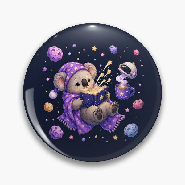 Item preview, Cute Kawaii Koala Reading a Book in Open Space designed and sold by Seculinator.