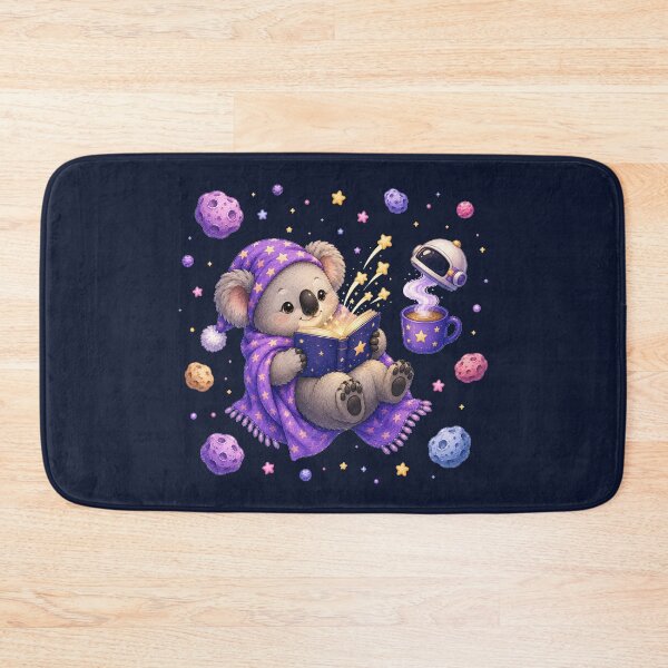 Item preview, Cute Kawaii Koala Reading a Book in Open Space designed and sold by Seculinator.