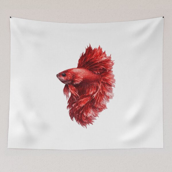 Item preview, Scarlet Emperor Betta Fish designed and sold by PlanetBoi.