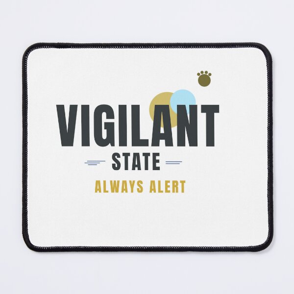 Item preview, VIGILANT STATE – Dog Lover Geometric Typography Design designed and sold by HeartAndArtShop.