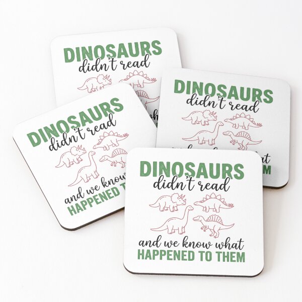Item preview, Dinosaurs Didn't Read Funny Bookish Library Humor Aesthetic Line Art Dinosaur designed and sold by Trendymindvibes.