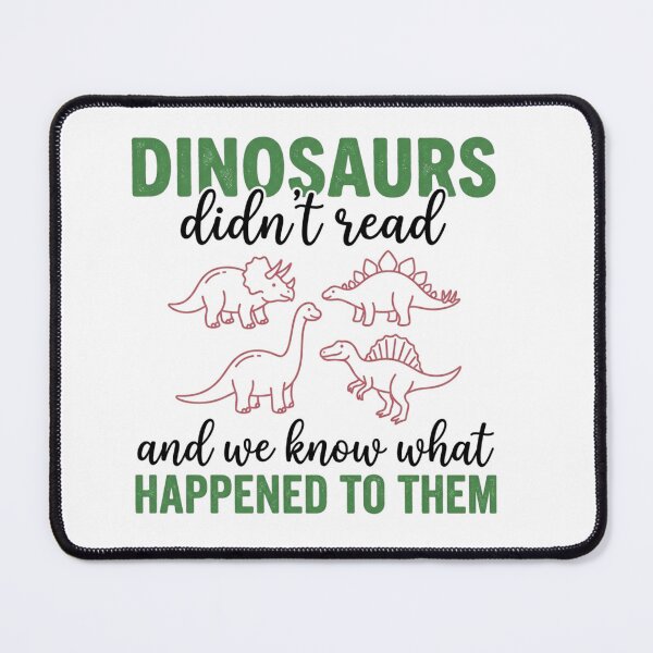 Item preview, Dinosaurs Didn't Read Funny Bookish Library Humor Aesthetic Line Art Dinosaur designed and sold by Trendymindvibes.