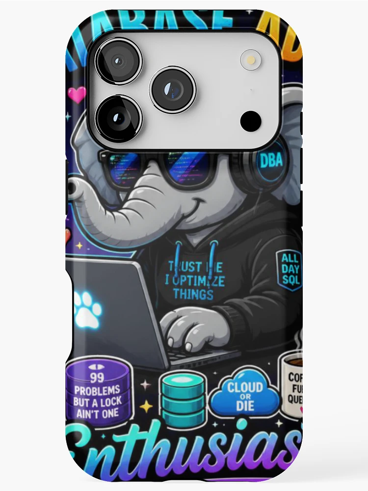 Thumbnail 1 of 4, iPhone Case, Database Admin Sticker | DBA SQL Data Gift | Tech Humor designed and sold by NuniDesigns.