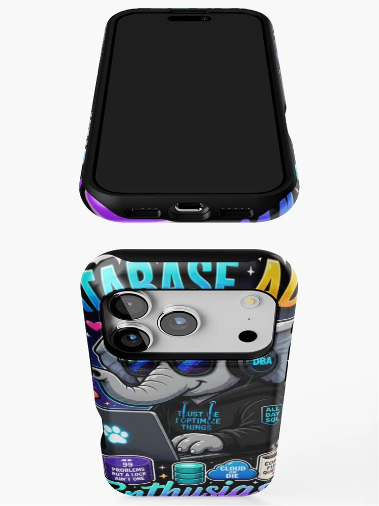 Thumbnail 3 of 4, iPhone Case, Database Admin Sticker | DBA SQL Data Gift | Tech Humor designed and sold by NuniDesigns.