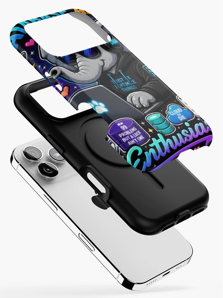 Thumbnail 2 of 4, iPhone Case, Database Admin Sticker | DBA SQL Data Gift | Tech Humor designed and sold by NuniDesigns.