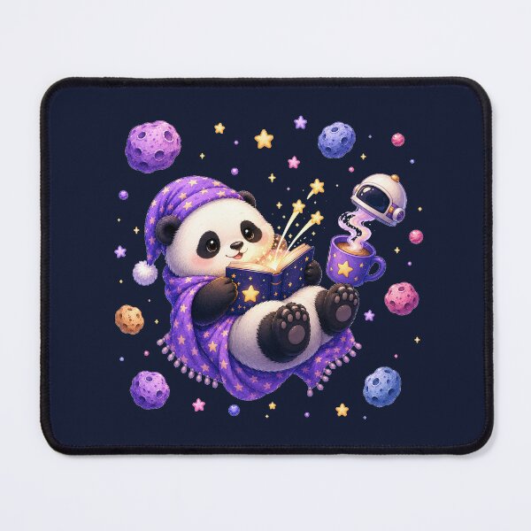 Item preview, Cute Kawaii Panda Reading a Book in Open Space designed and sold by Seculinator.