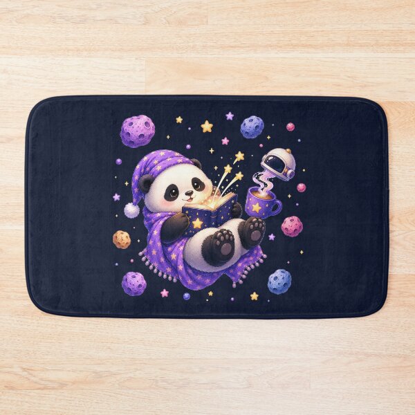 Item preview, Cute Kawaii Panda Reading a Book in Open Space designed and sold by Seculinator.
