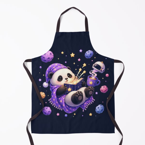 Item preview, Cute Kawaii Panda Reading a Book in Open Space designed and sold by Seculinator.
