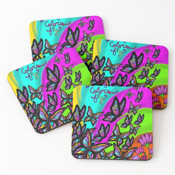 Item preview, Let Your Colors Fly – Rainbow Butterfly Pride Art designed and sold by ArtflyStudio.