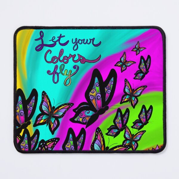 Item preview, Let Your Colors Fly – Rainbow Butterfly Pride Art designed and sold by ArtflyStudio.
