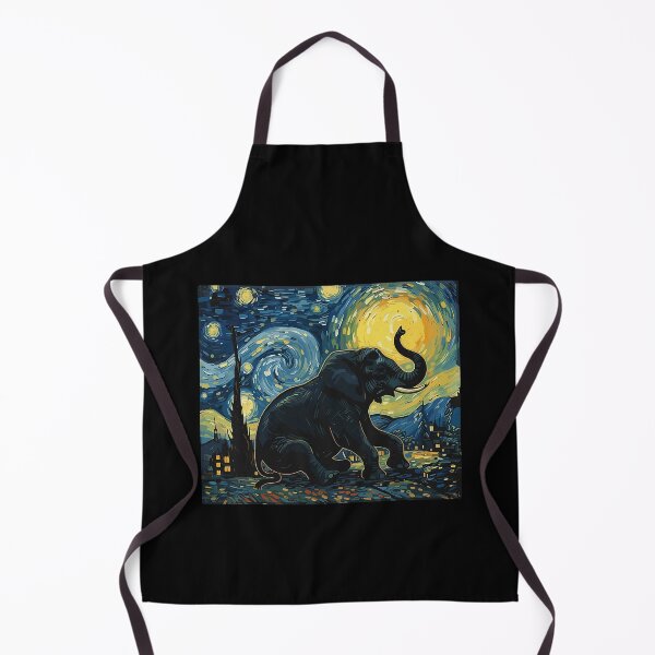 Item preview, Elephant Starry Night Van Gogh Art Lover Men Women designed and sold by Littermin.